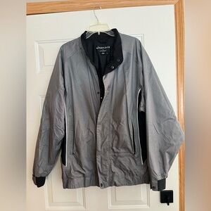 Men’s Dry Joys by FootJoy gray and black golf full zip jacket. Size large.